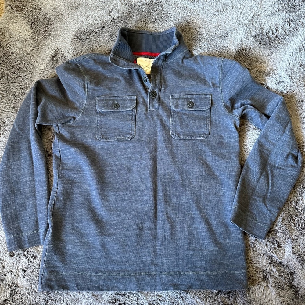 Banana Republic Heritage Blue vintage nautical rugby sweatshirt sz Large unisex
